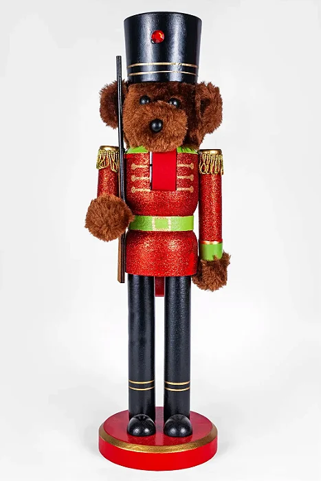 Quebra Nozes - Soldado Urso Marrom (36cm)