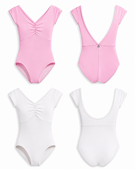 Kit Collant Mandy - Rosa + Branco