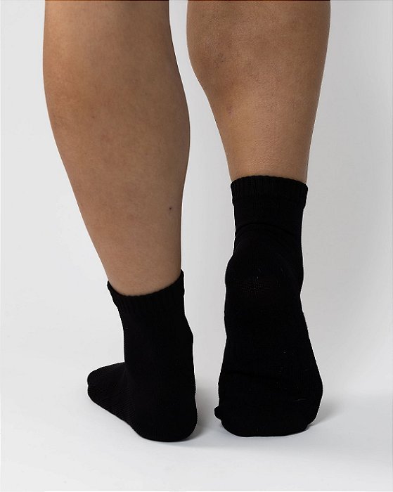 Meia Contemporânea - Preto - Cano curto