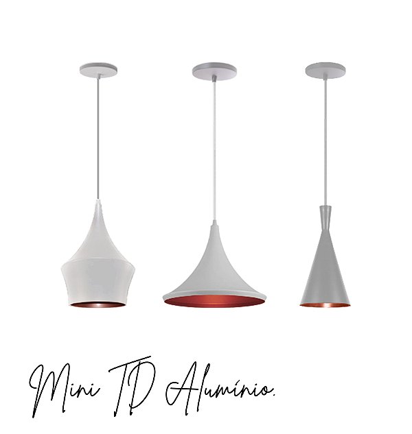 Pendentes Mini  Tom Dixon Alumínio