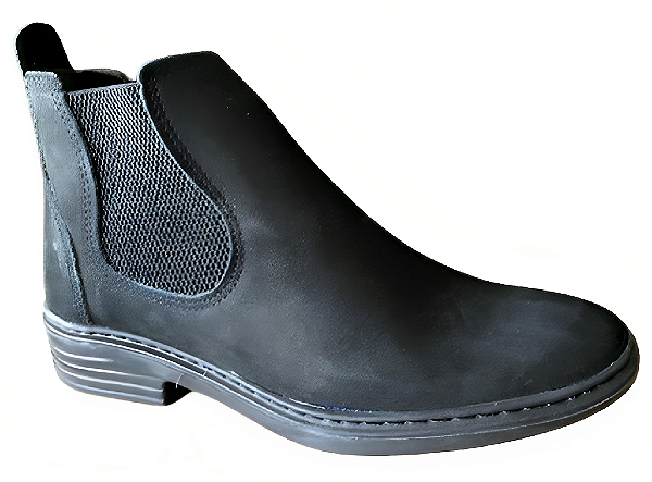 Bota Chelsea Masculina Casual Cor Preto Preta Botina Couro Nobuck Legitimo Original Solado PU Super Leve Costurado Botinha Country Resistente Forte Referencia 3461 Marca Campolina