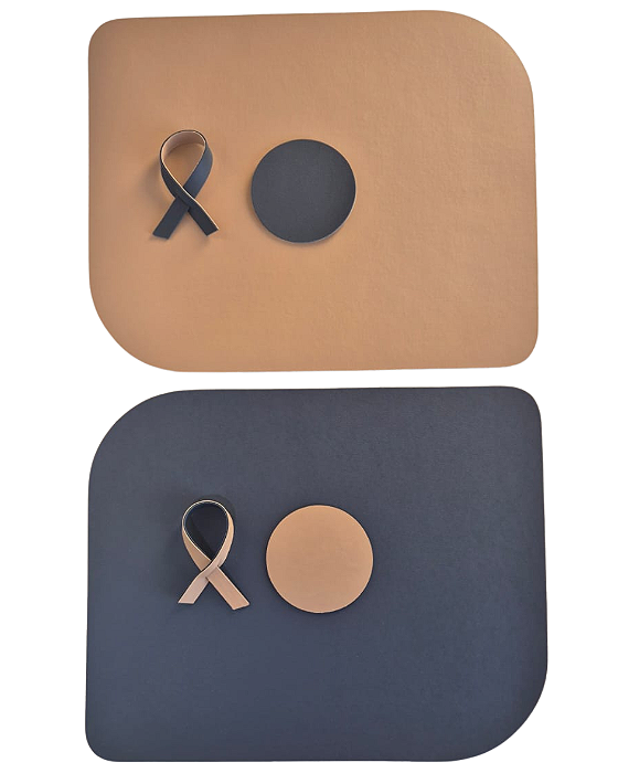 Jogo americano Retangular Marinho e Bege