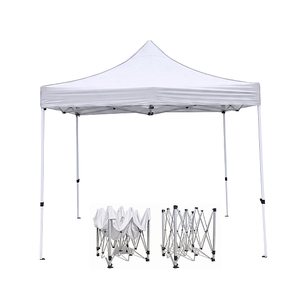 Tenda Gazebo Dobrável Sanfonada Branco