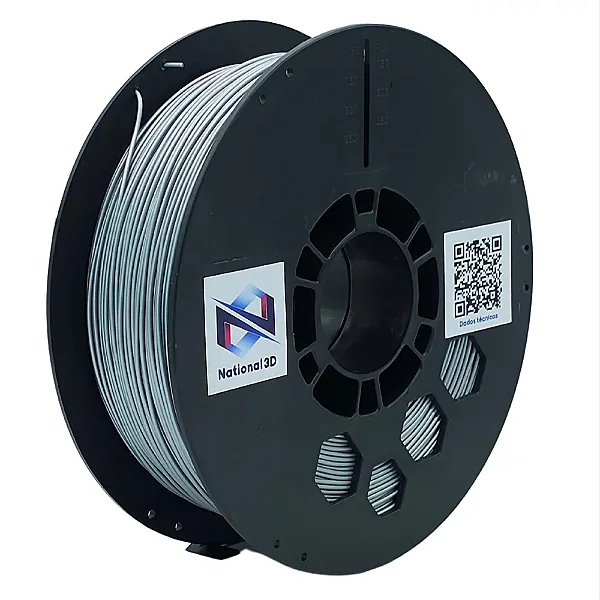 Filamento ABS Premium MG-94 | PRATA METÁLICO | 1,75mm | 1kg