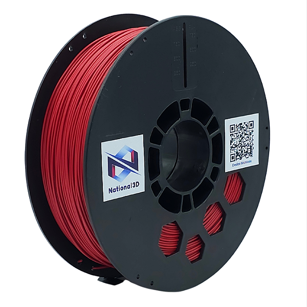 Filamento TPU FLEX SHORE 95A | VERMELHO | 1,75mm | 1kg