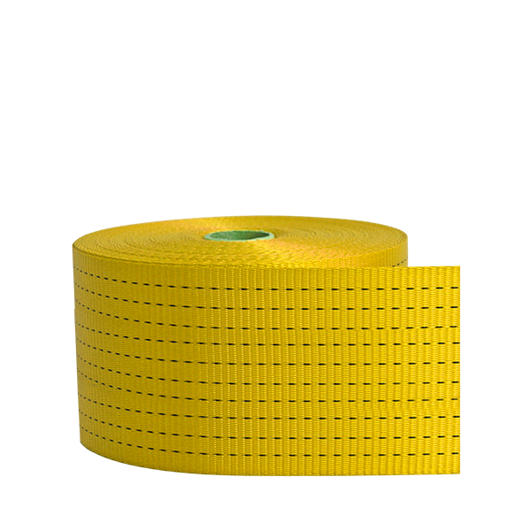 Fita Cinta Amarração 100mm Amarela 10ton