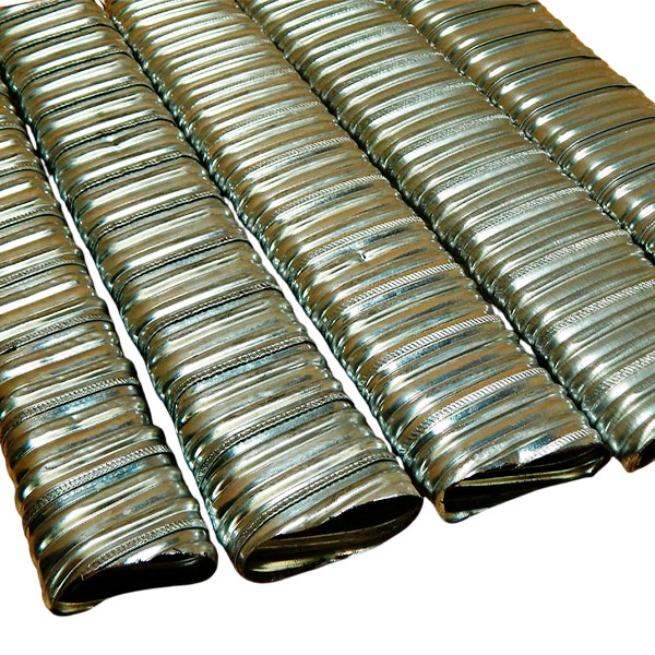 Bainha achatada metálica corrugada galvanizada - MAXICABOS