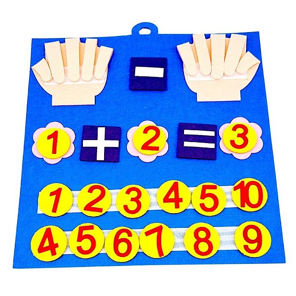 Placa de Feltro Educativa – Contando Números
