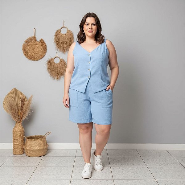 Conjunto Plus Size Linhão Feminino
