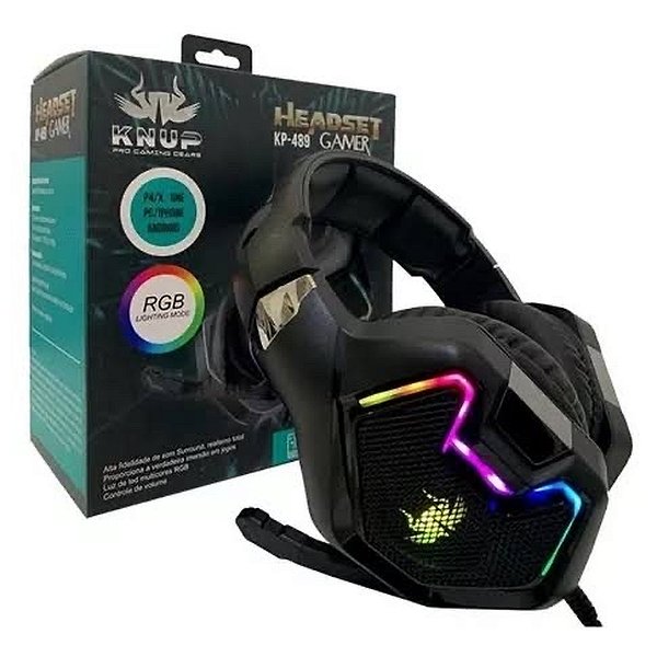Headset Gamer Knup Pro Gaming Gears com RGB