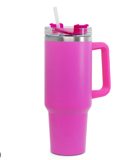 Copo Termico Stanley 1200ml com Tampa e Canudo Rosa