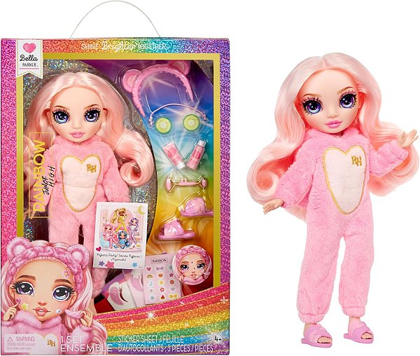 Boneca Rainbow High Jr High | PJ Party - Bella 23cm (Rosa)