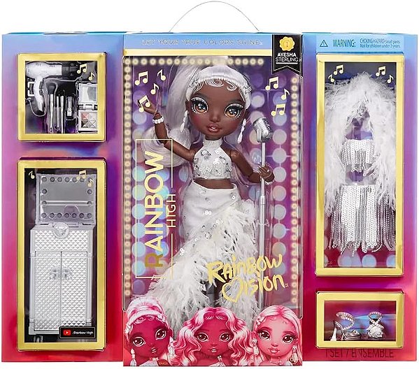 Boneca Rainbow High Vision High - Ayesha Sterling (Prata)