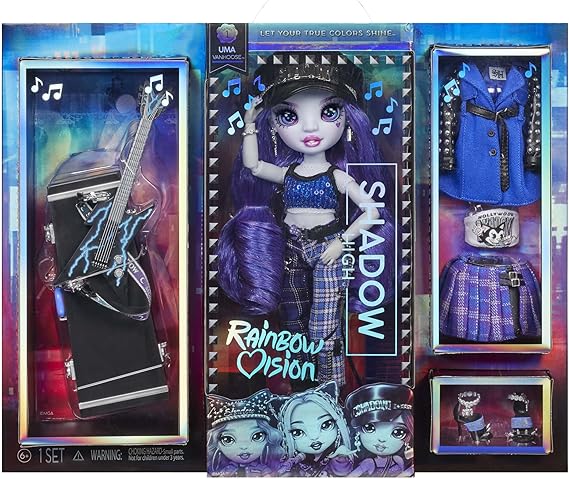 Boneca Rainbow High Vision High | Uma Vanhoose - Azul Neon