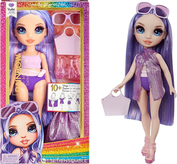 Boneca Rainbow High Swim E Style - Violet 27cm (Roxo)