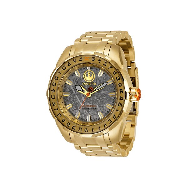 Relógio Masculino Invicta Star Wars 34853 Dourado 50mm Edição Limitada