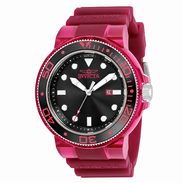 Relógio Masculino Invicta Pro Diver 32329 Vinho Transparente 51,5mm