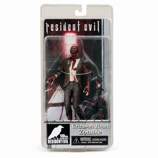Boneco Resident Evil Crimson Head Zombie com Zombie Dog 15 cm – NECA