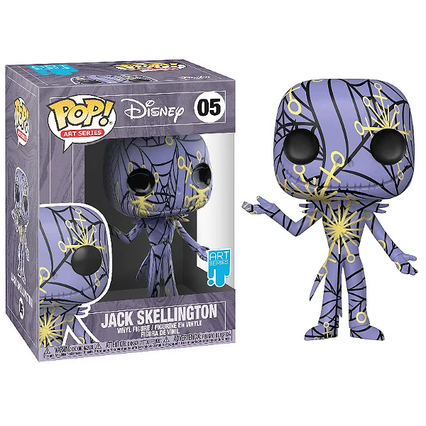 Funko Pop! Art Series Disney Jack Skellington #05 com Pop! Protector