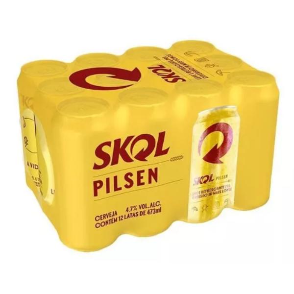 Caixa 12 Uni de Skol Latão 473ml