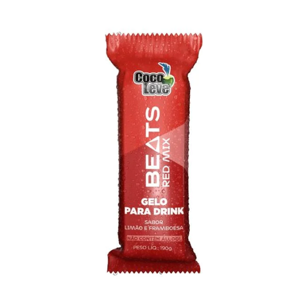 Gelo Coco Leve red mix limão e framboesa 190g