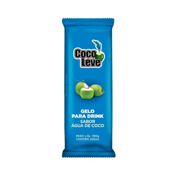Gelo Coco Leve Sabor Água de Coco 190g