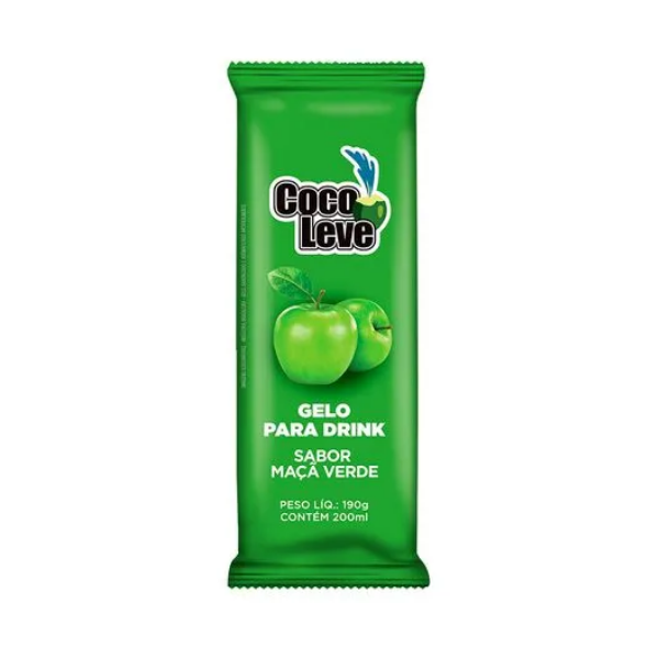 Gelo Coco Leve Sabor Maçã Verde 190g