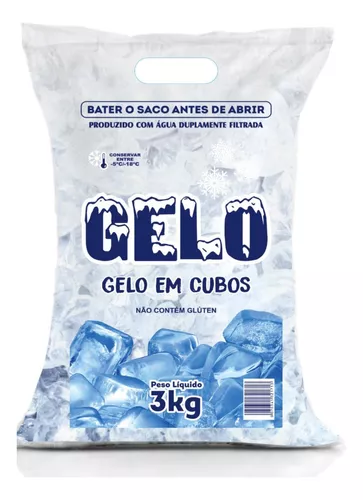 Gelo Cubos BTK 3Kg