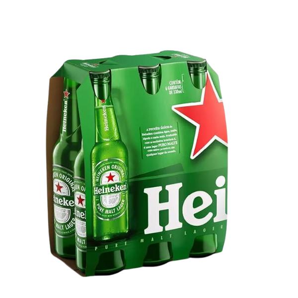 Pack 06 Unid. Heineken Long Neck 330ml