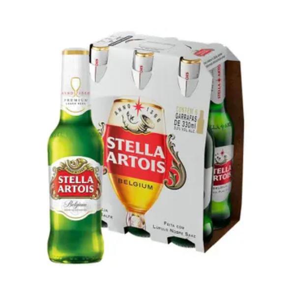 Pack 06 Unid. Stella Long Neck 330ml
