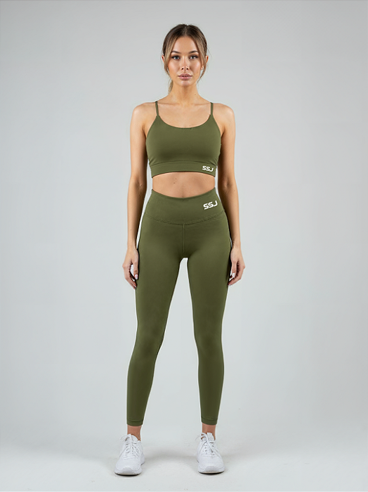 Conjunto Top + Legging SSJ Flow Verde