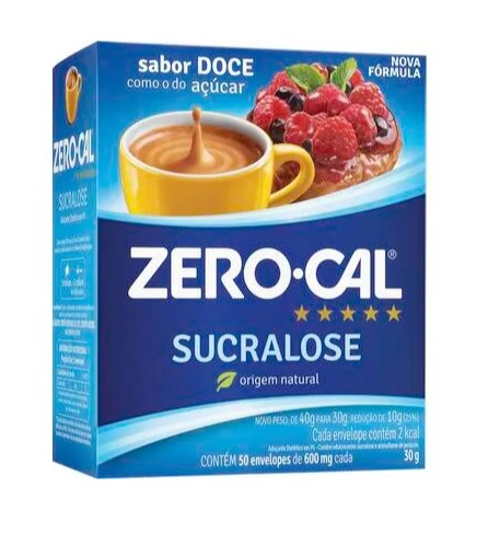 Adoçante Zero-Cal Sucralose Caixeta com 50x0,06g unidades