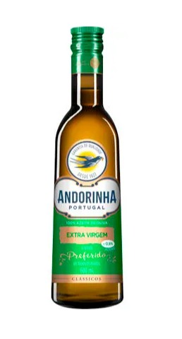Azeite de Oliva Andorinha Extra Virgem Vidro com 500ml