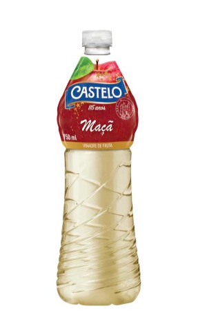Vinagre de Maçã Castelo Frasco com 750ml