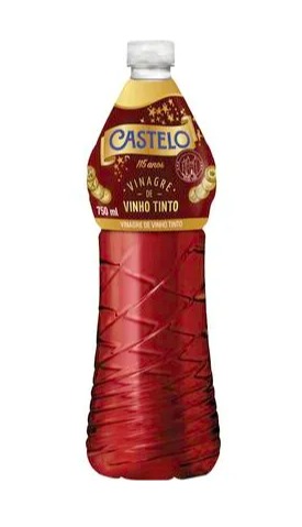 Vinagre Clássico Castelo Vinho Tinto Frasco com 750ml
