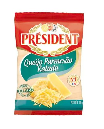 Queijo Ralado Parmesão Président Pacote com 50g
