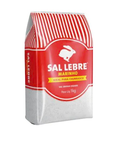 Sal para churrasco Lebre Pacote com 1kg