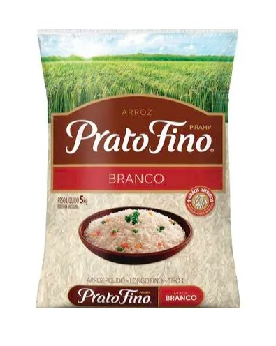 Arroz Prato Fino Agulhinha Tipo 1 Pacote com 5kg