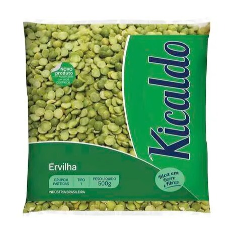 Ervilha Partida Kicaldo Pacote com 500g