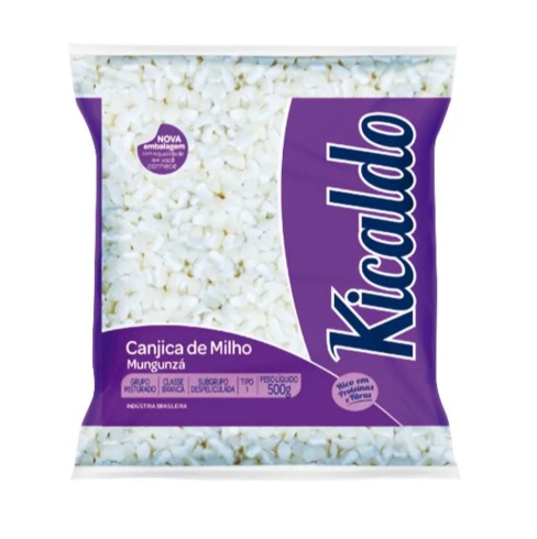 Canjica Branca Kicaldo Pacote com 500g