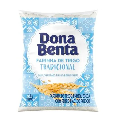 Farinha de Trigo Dona Benta Tipo 1 Pacote com 1kg