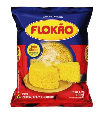 Flocão de Milho Flokão Pacote com 400g