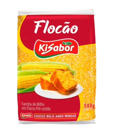 Flocão de Milho Kisabor Pacote com 500g