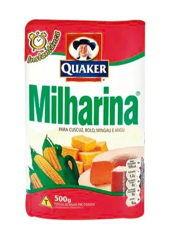 Flocos de Milho Milharina Pacote com 500g