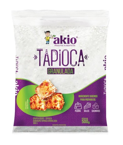 Goma de Mandioca Akio Granulada Pacote com 500g