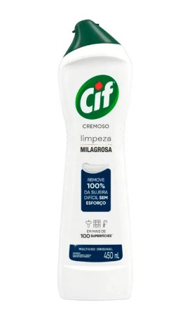 Limpador Cremoso Cif Branco Frasco com 450ml