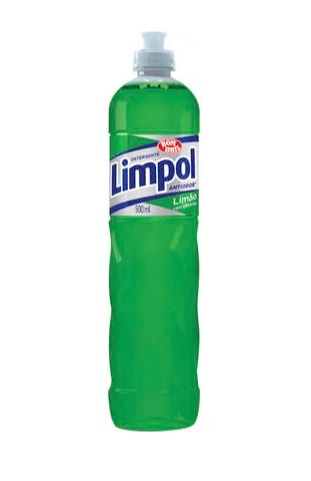 Detergente Líquido Limpol Limão Frasco com 500ml