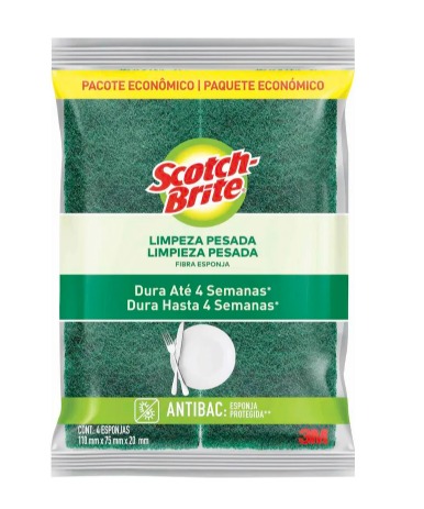 Esponja Scotch-Brite Pacote com 4 unidades