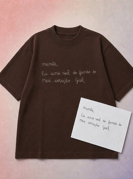 Oversized - Escrita Real Bordada