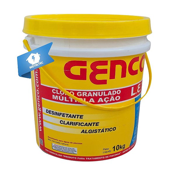 Cloro Granulado Multi Ação (3 em 1) 10KG Genco